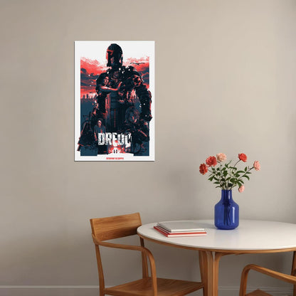 Dredd Crime Action Science Fiction Cinema Movie Poster Wall Art Print Home Wall Decor - xonomax