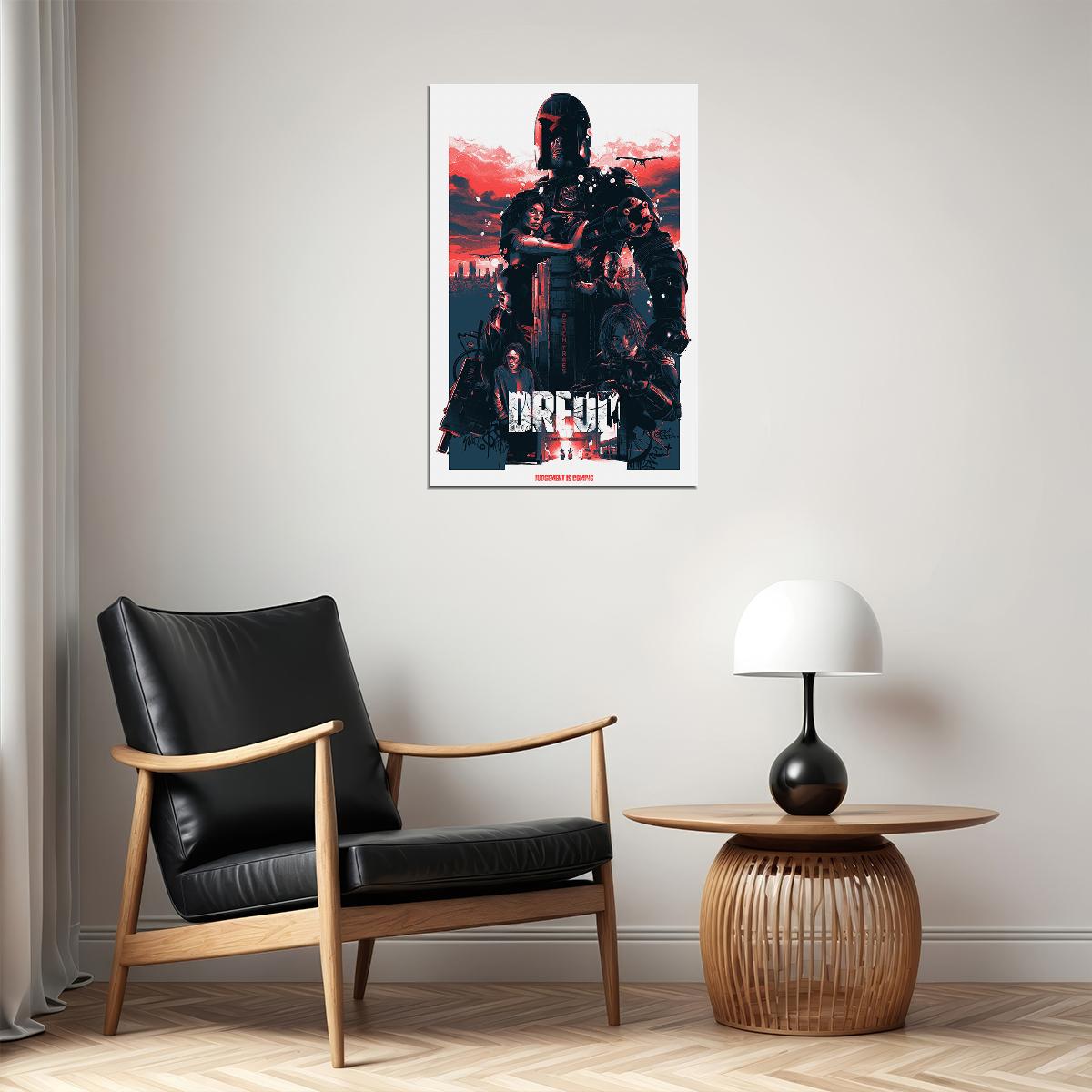 Dredd Crime Action Science Fiction Cinema Movie Poster Wall Art Print Home Wall Decor - xonomax