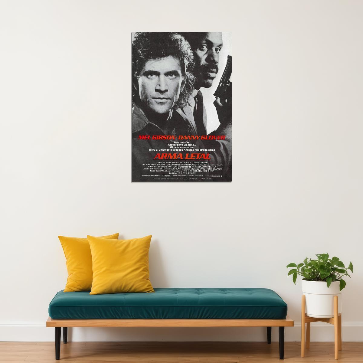 Lethal Weapon Action Thriller Cinema Film Movie Poster Wall Art Print Home Wall Decor - xonomax