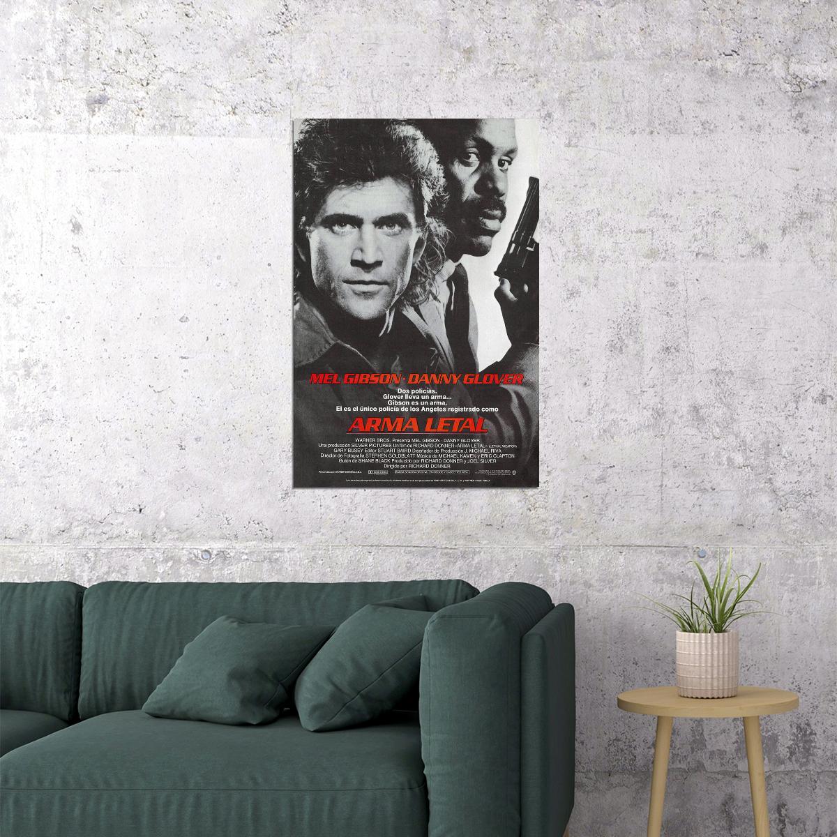Lethal Weapon Action Thriller Cinema Film Movie Poster Wall Art Print Home Wall Decor - xonomax
