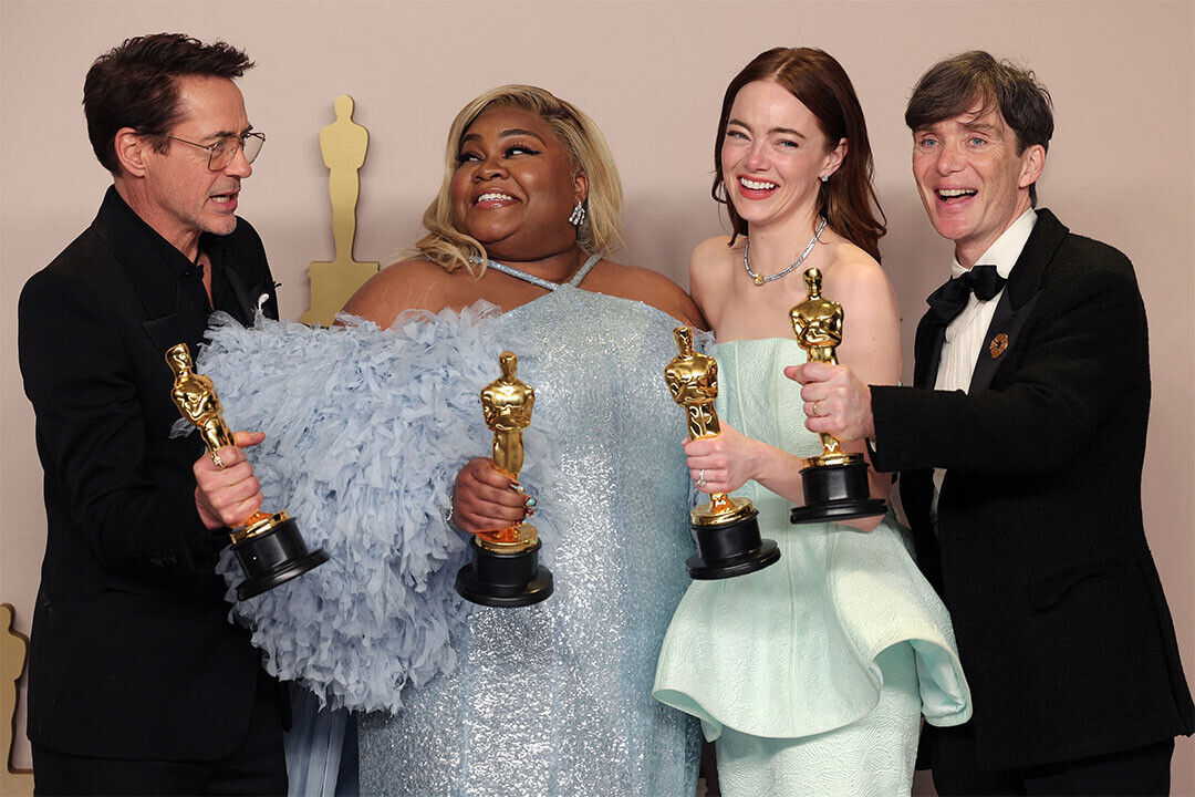 Cillian Murphy Robert Downey Emma Stone Da'vine Joy Randolph Best Actors Award Poster Wall Art Print Home Wall Decor - xonomax