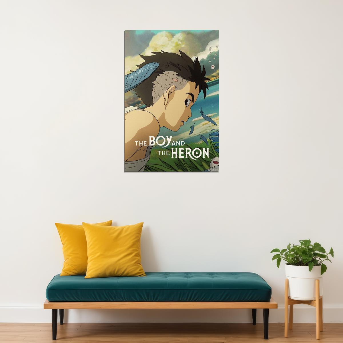 The Boy And The Heron Adventure Drama Anime Movie Poster Wall Art Print Home Wall Decor - xonomax