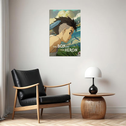 The Boy And The Heron Adventure Drama Anime Movie Poster Wall Art Print Home Wall Decor - xonomax