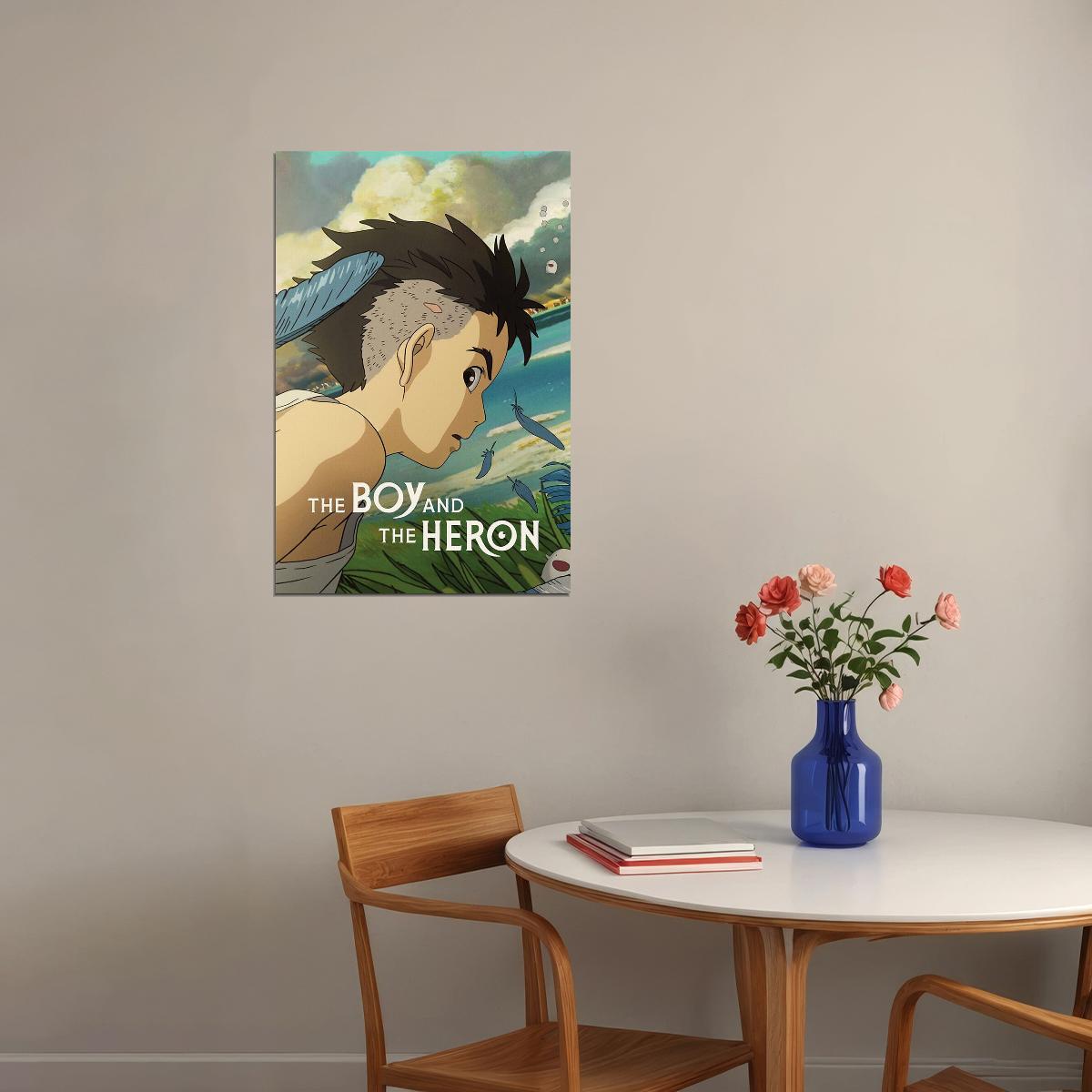 The Boy And The Heron Adventure Drama Anime Movie Poster Wall Art Print Home Wall Decor - xonomax