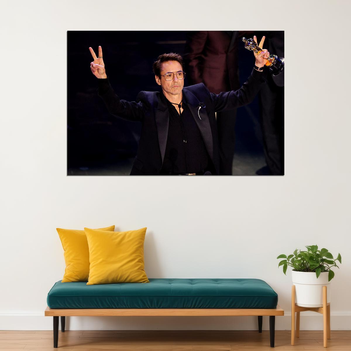 Robert Downey Jr. 2024 American Cinema Actor Gift Poster Wall Art Print Home Wall Decor