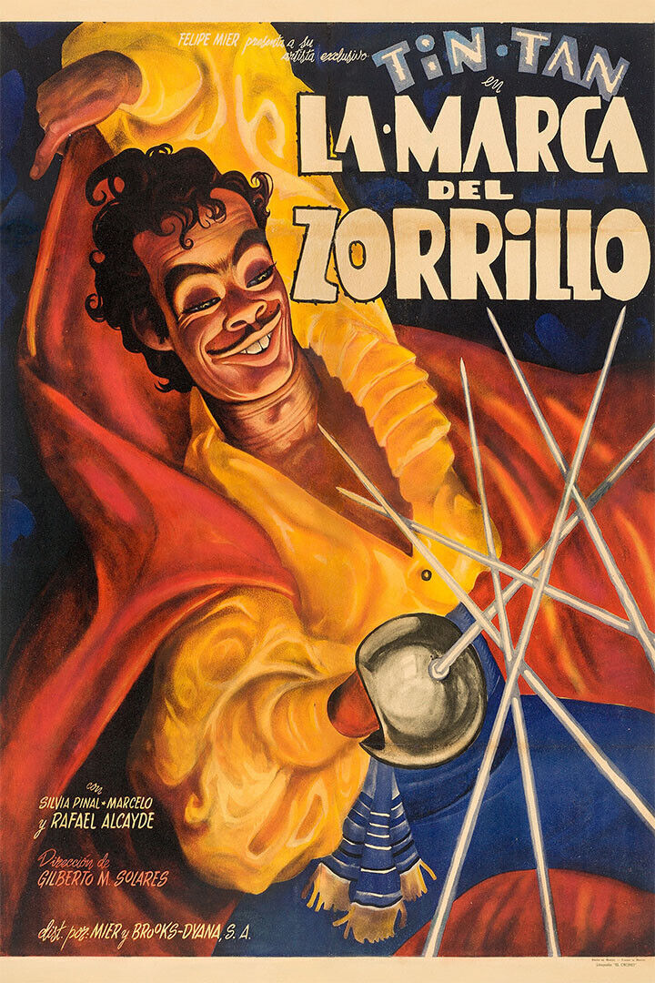 La Marca Del Zorrillo Cinema Comedy Fantasy Cinema Film Poster Wall Art Print Home Wall Decor - xonomax