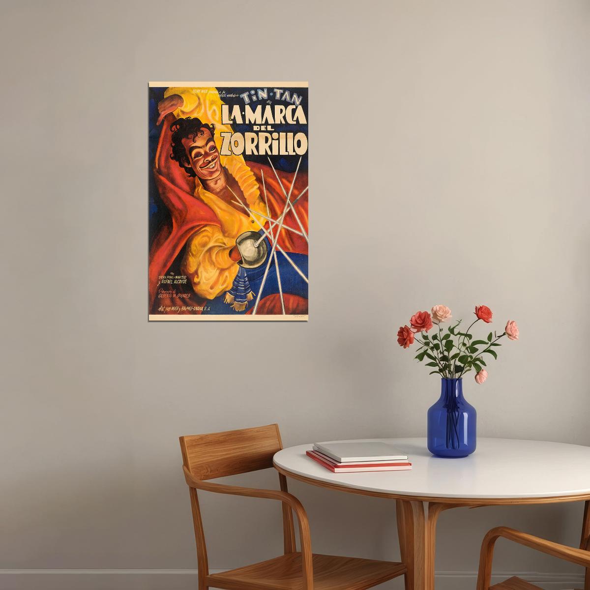 La Marca Del Zorrillo Cinema Comedy Fantasy Cinema Film Poster Wall Art Print Home Wall Decor - xonomax