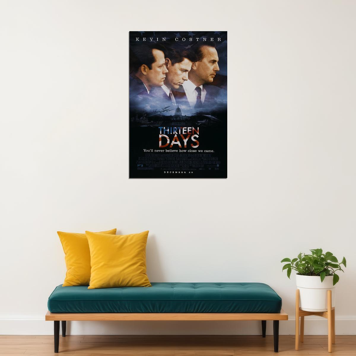 Thirteen Days Drama History Thriller Cinema Film Movie Poster Wall Art Print Home Wall Decor - xonomax