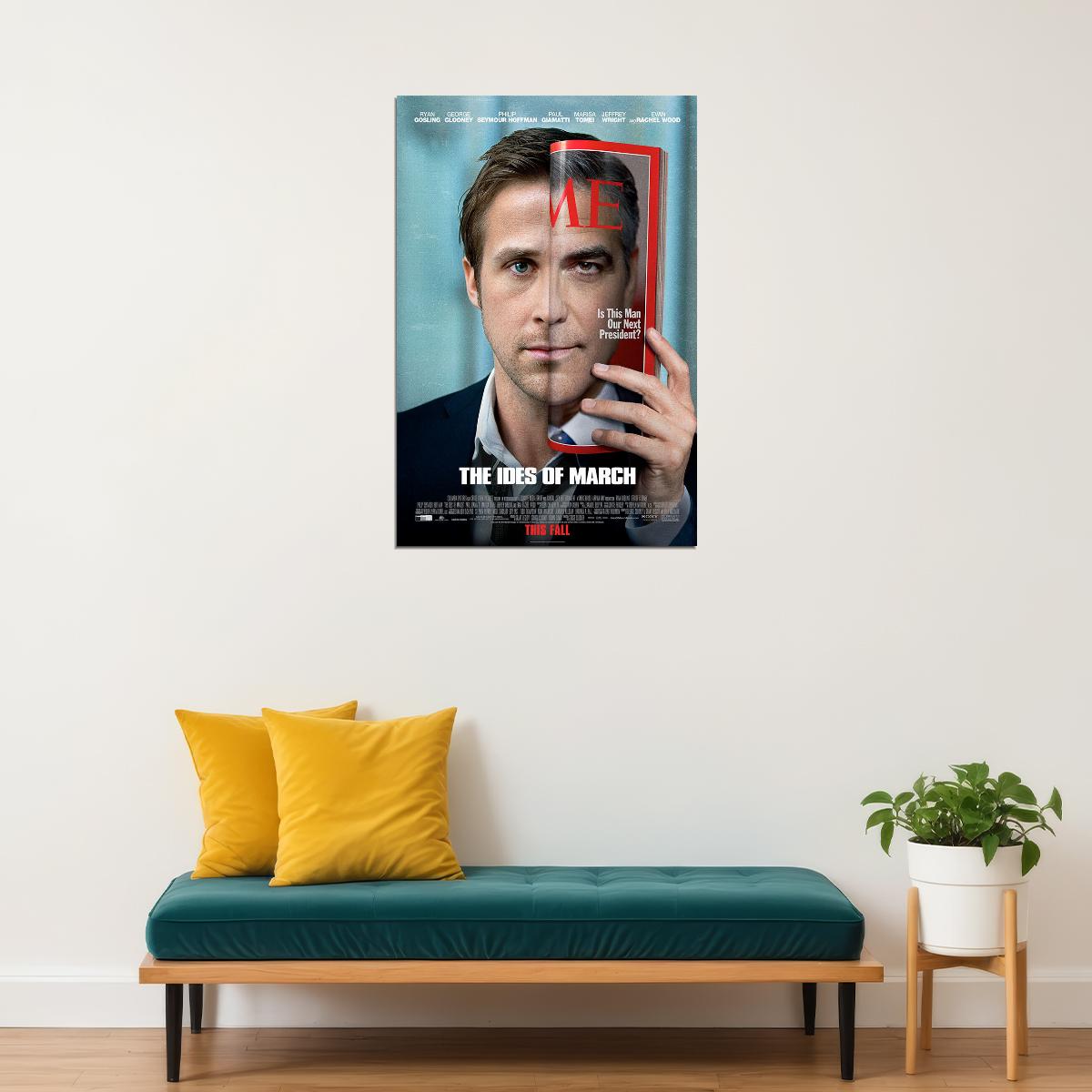 The Ides Of March Drama Thriller Cinema Film Movie Poster Wall Art Print Home Wall Decor - xonomax