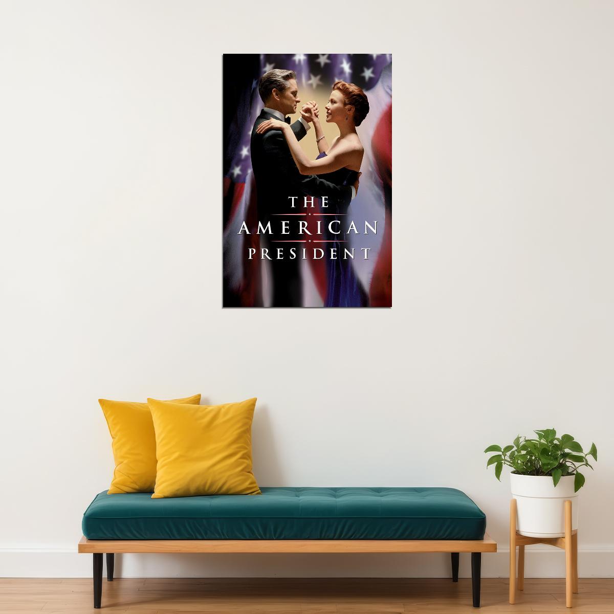 The American President Comedy Romance Drama Cinema Film Poster Wall Art Print Home Wall Decor - xonomax