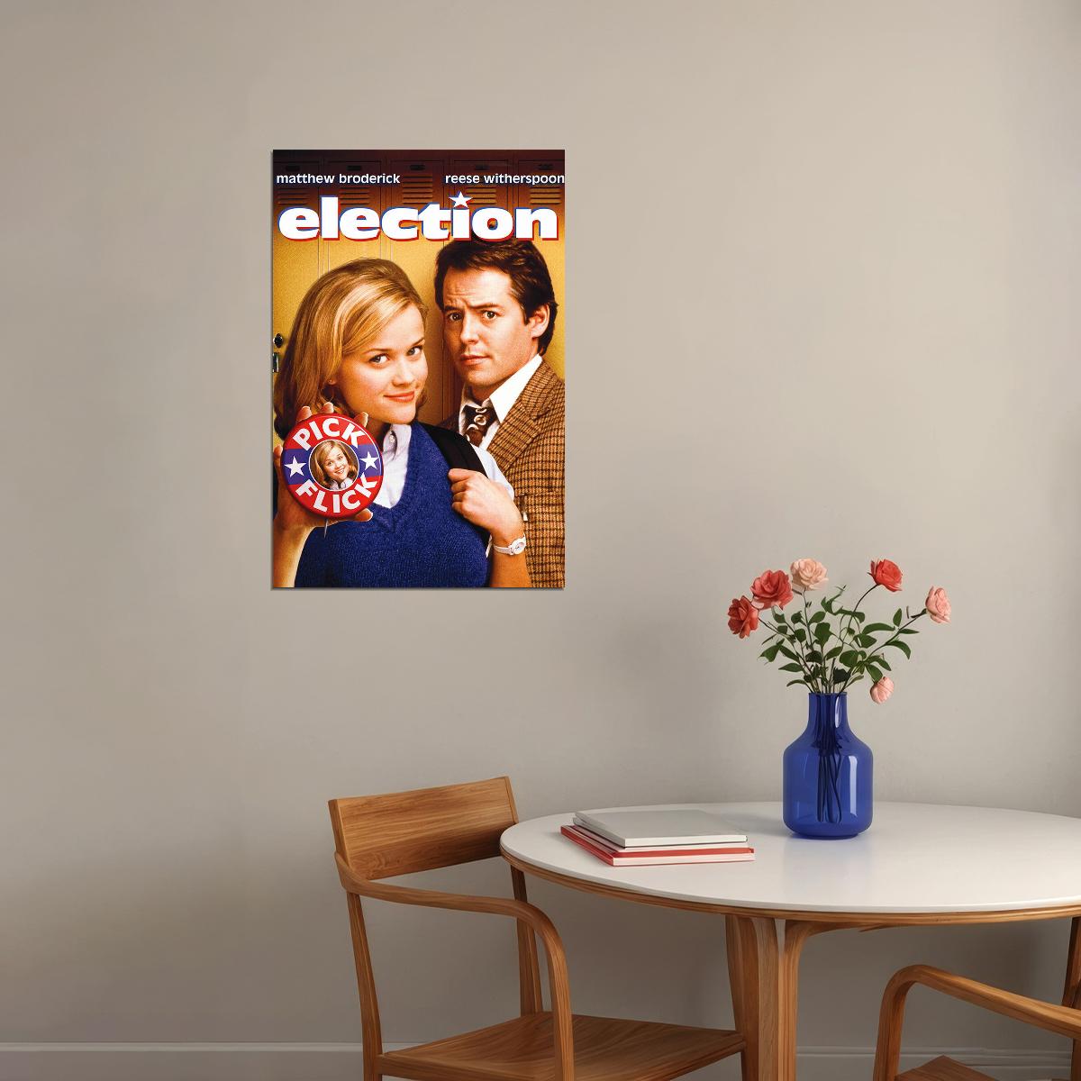 Election 1999 Comedy Romance Cinema Film Movie Poster Wall Art Print Home Wall Decor - xonomax