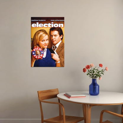 Election 1999 Comedy Romance Cinema Film Movie Poster Wall Art Print Home Wall Decor - xonomax