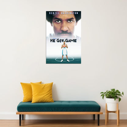 He Got Game Drama Sports Family Cinema Film Movie Poster Wall Art Print Home Wall Decor - xonomax