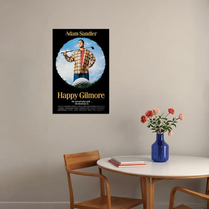 Happy Gilmore Comedy Sports Cinema Film Movie Gift Poster Wall Art Print Home Wall Decor - xonomax