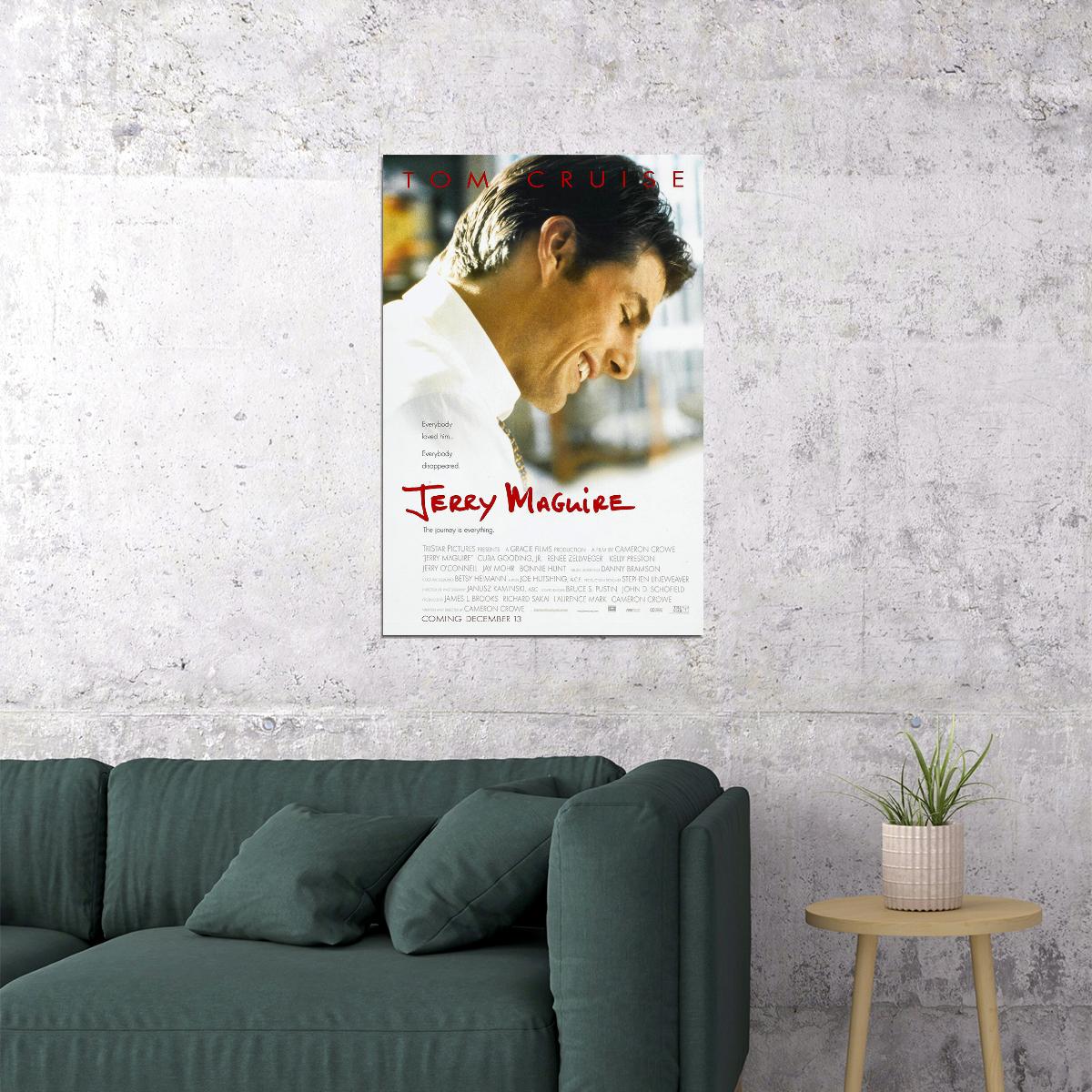 Jerry Maguire Comedy Romance Drama Cinema Film Movie Poster Wall Art Print Home Wall Decor