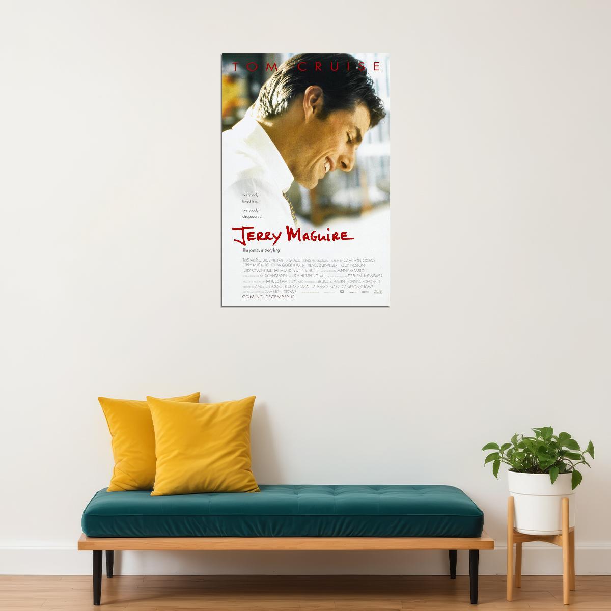 Jerry Maguire Comedy Romance Drama Cinema Film Movie Poster Wall Art Print Home Wall Decor