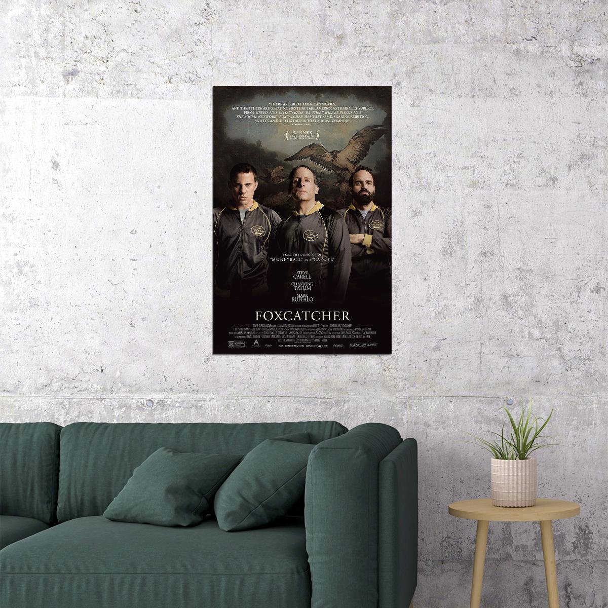 Foxcatcher Biography History Sports Cinema Film Movie Poster Wall Art Print Home Wall Decor - xonomax