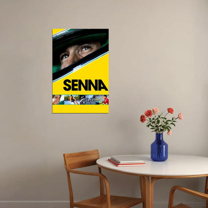 Senna Documentary Biography Sports Cinema Film Movie Poster Wall Art Print Home Wall Decor