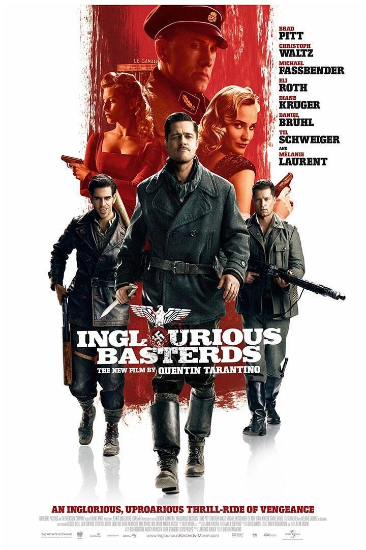 Inglorious Basterds Adventure War Movie Cinema De Poster Wall Art Print Home Wall Decor - xonomax