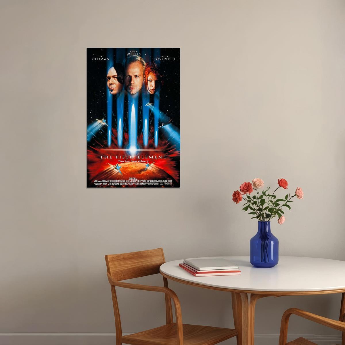 The Fifth Element Science Fiction Action Film Movie Poster Wall Art Print Home Wall Decor - xonomax