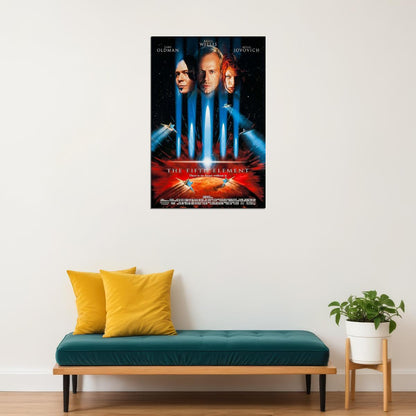 The Fifth Element Science Fiction Action Film Movie Poster Wall Art Print Home Wall Decor - xonomax