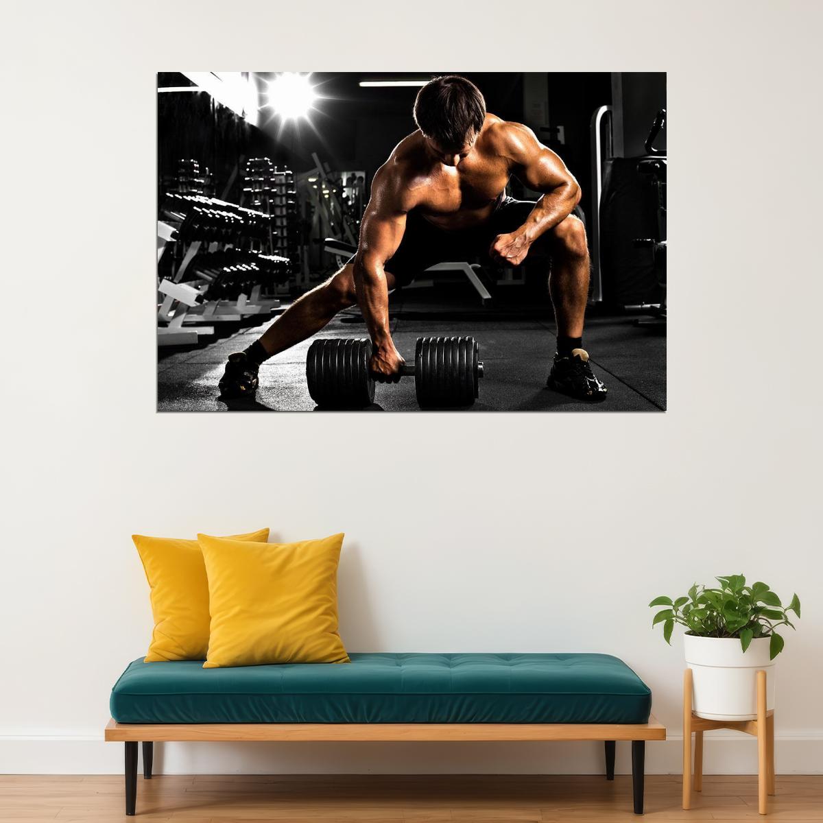 Bodybuilding Motivational Workout Exercise Sport Poster Wall Art Print Home Wall Decor - xonomax