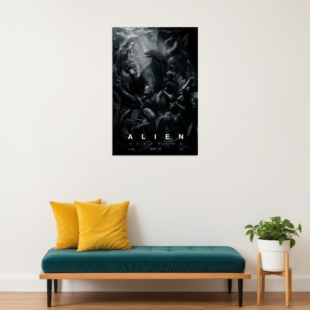 Alien Covenant 2017 Science Fiction Horror Movie Poster Wall Art Print Home Wall Decor - xonomax