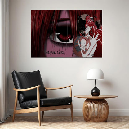 Elfen Lied Action Drama Anime Tv Series Cartoon D Poster Wall Art Print Home Wall Decor - xonomax
