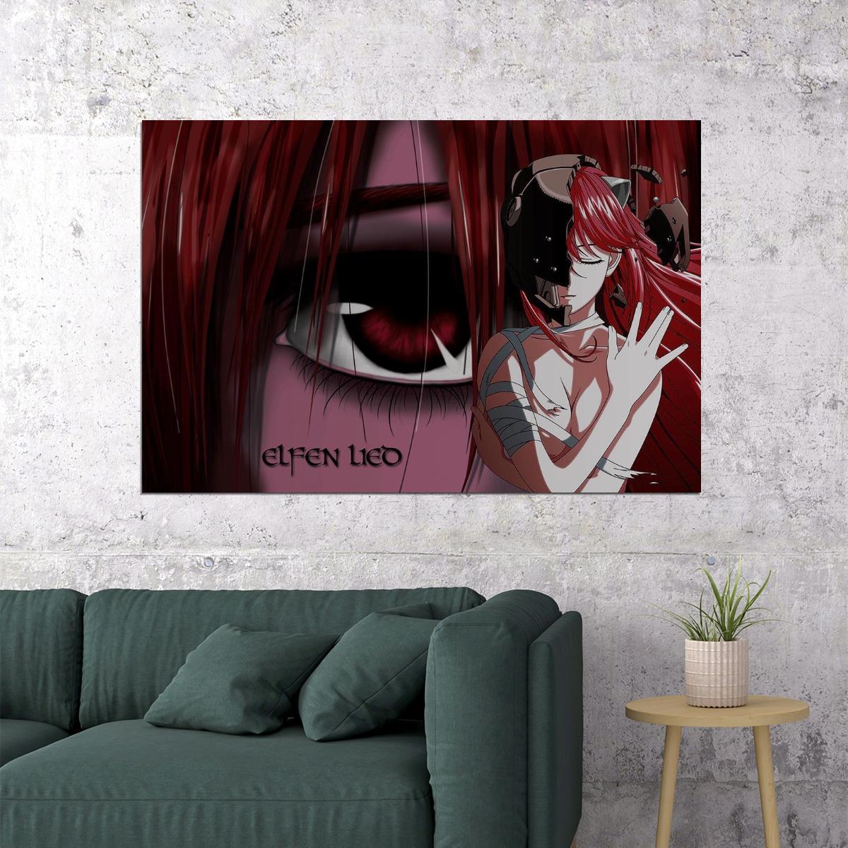 Elfen Lied Action Drama Anime Tv Series Cartoon D Poster Wall Art Print Home Wall Decor - xonomax