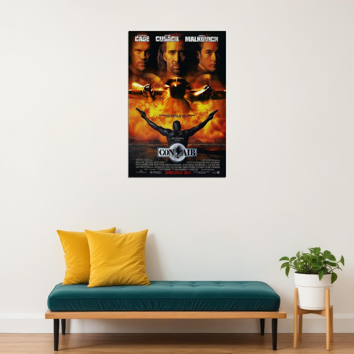 Con Air Action Thriller Movie Cinema Film Poster Wall Art Print Home Wall Decor - xonomax