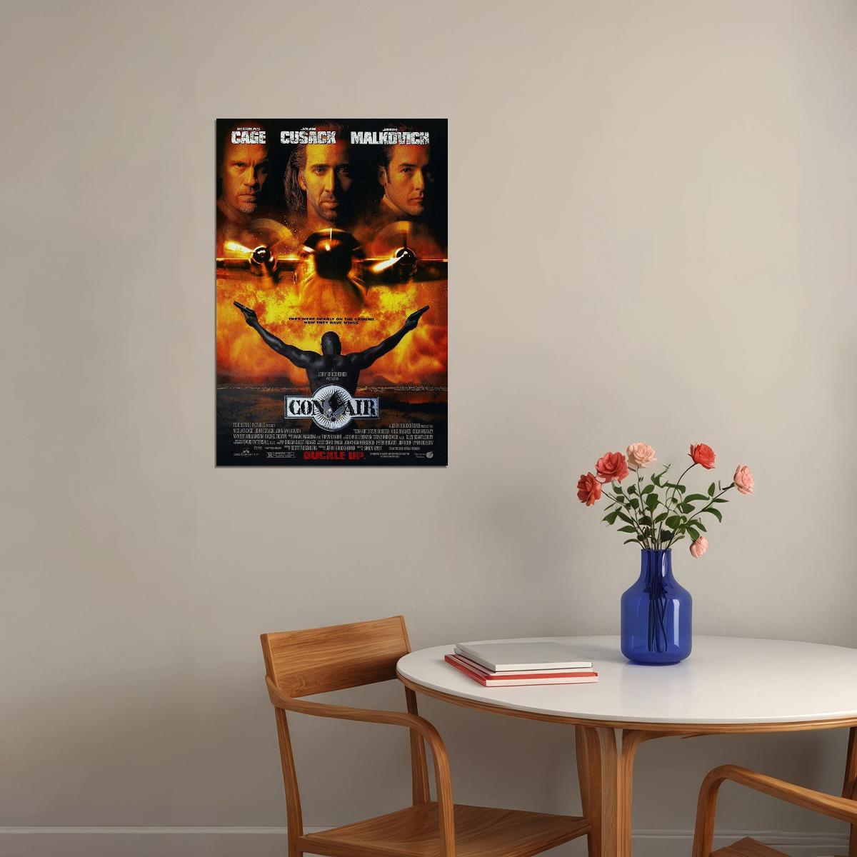 Con Air Action Thriller Movie Cinema Film Poster Wall Art Print Home Wall Decor - xonomax