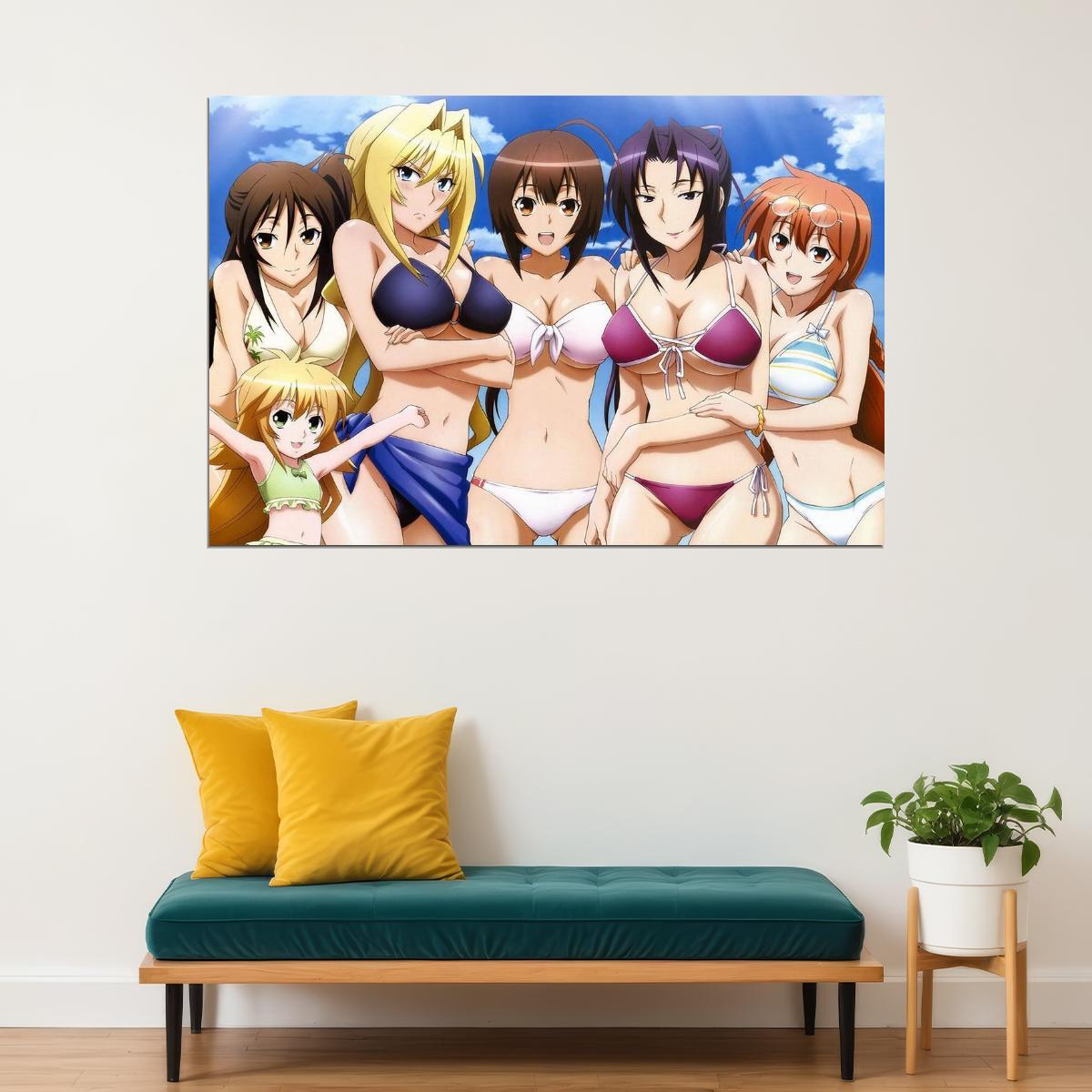 Hot Sexy Girl Japan Anime Sekirei Tsukiumi Musubi Poster Wall Art Print Home Wall Decor - xonomax