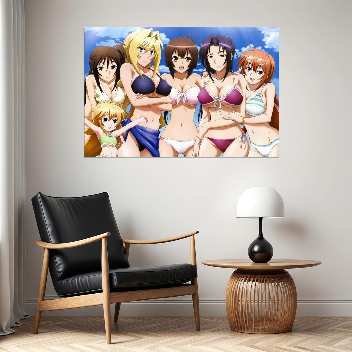 Hot Sexy Girl Japan Anime Sekirei Tsukiumi Musubi Poster Wall Art Print Home Wall Decor - xonomax