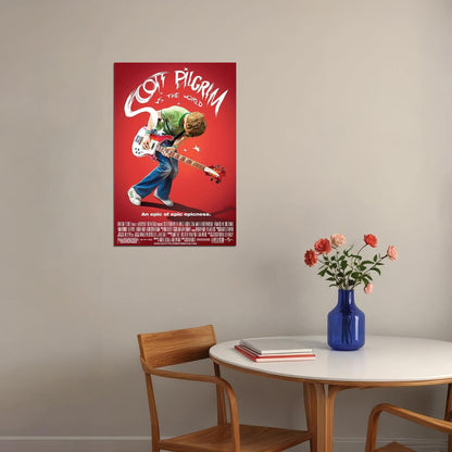 Scott Pilgrim Vs The World Action Comedy Movie Poster Wall Art Print Home Wall Decor