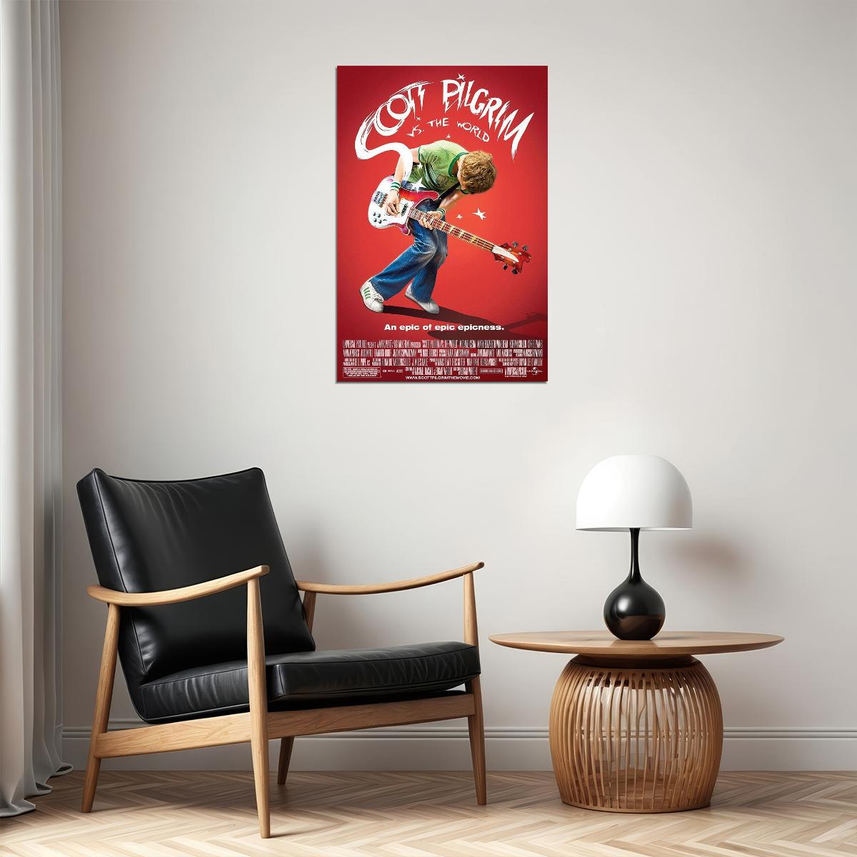 Scott Pilgrim Vs The World Action Comedy Movie Poster Wall Art Print Home Wall Decor