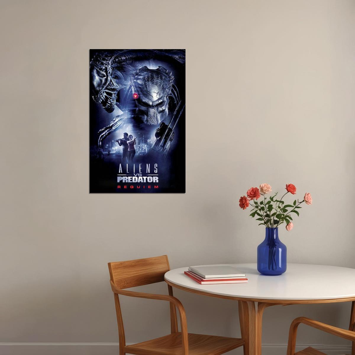 Alien Vs Predator Science Fiction Action Movie Poster Wall Art Print Home Wall Decor - xonomax