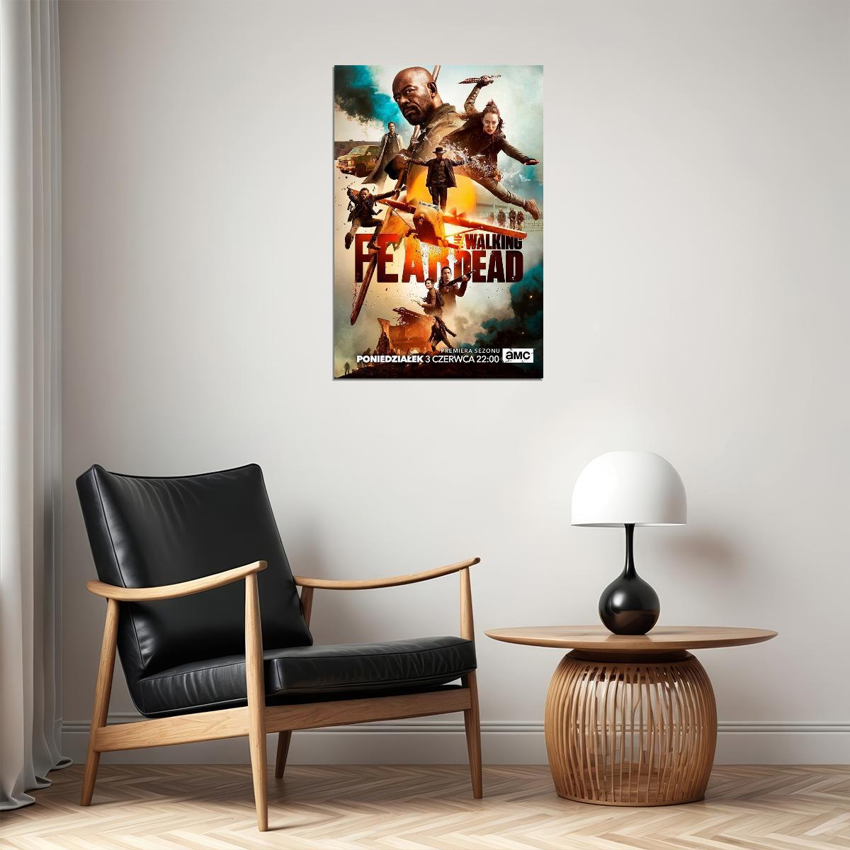 Fear The Walking Dead Season 5 Zombies Tv Series Poster Wall Art Print Home Wall Decor - xonomax