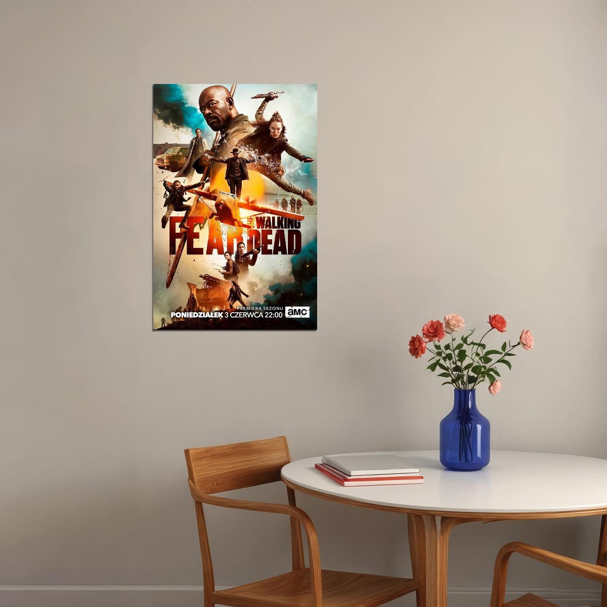 Fear The Walking Dead Season 5 Zombies Tv Series Poster Wall Art Print Home Wall Decor - xonomax