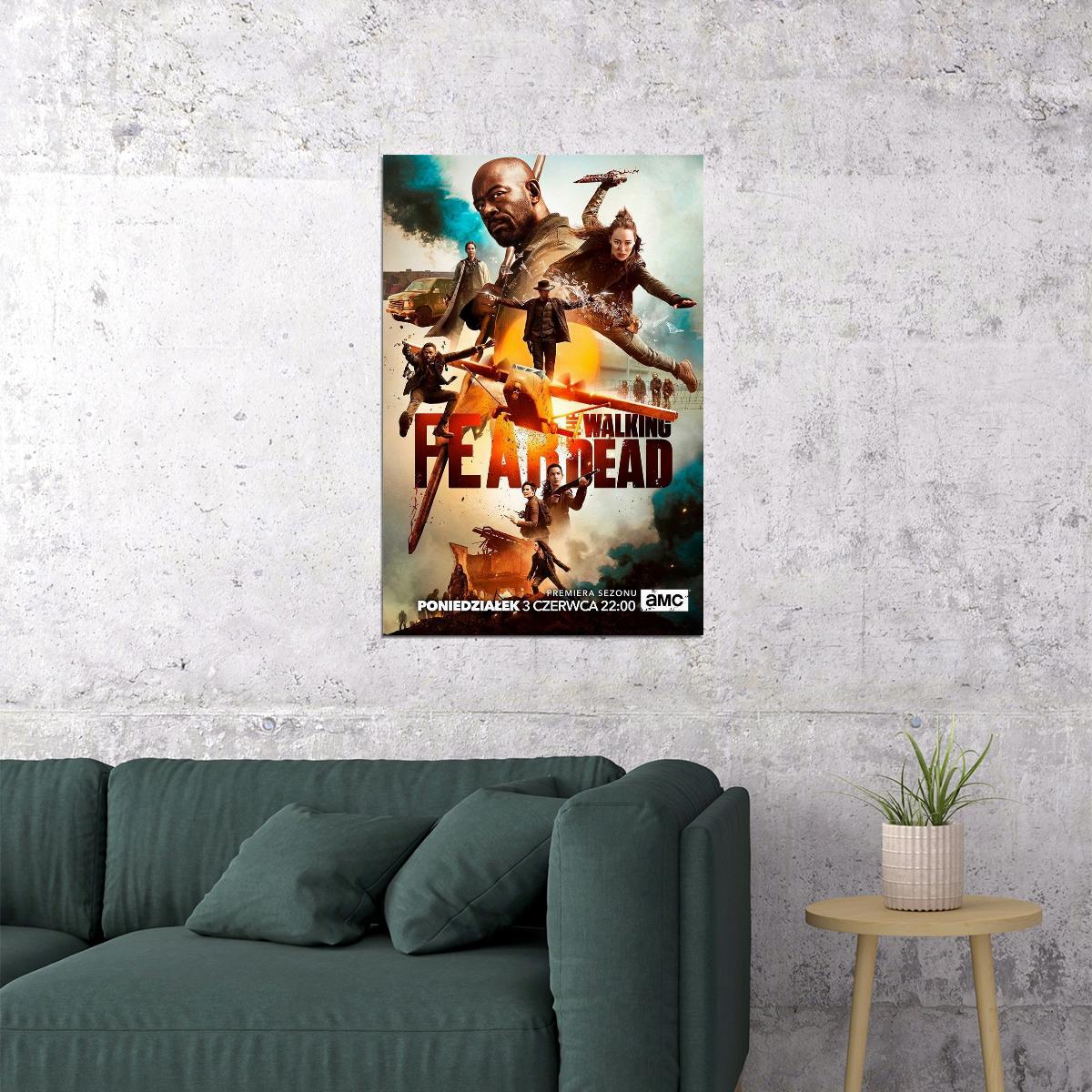 Fear The Walking Dead Season 5 Zombies Tv Series Poster Wall Art Print Home Wall Decor - xonomax