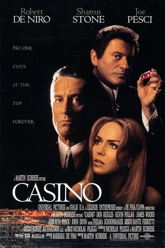 Casino Crime Drama Classic Movie Cinema Film Poster Wall Art Print Home Wall Decor - xonomax