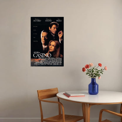 Casino Crime Drama Classic Movie Cinema Film Poster Wall Art Print Home Wall Decor - xonomax