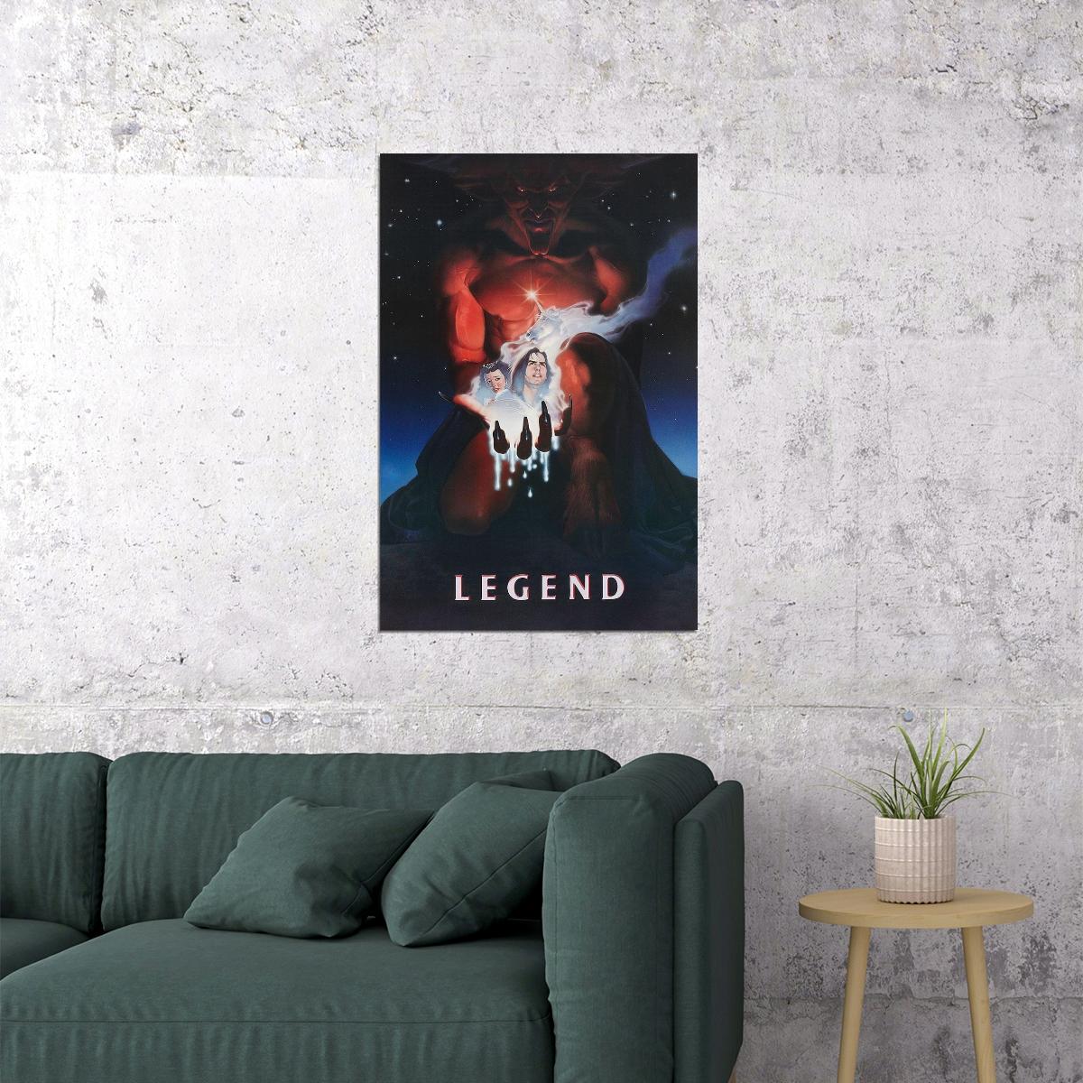 Legend 1985 Adventure Romance Classic Movie Cinema Film Poster Wall Art Print Home Wall Decor - xonomax