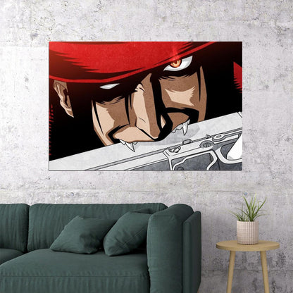 Hellsing Action Horror Cartoon Anime Tv Series Poster Wall Art Print Home Wall Decor - xonomax
