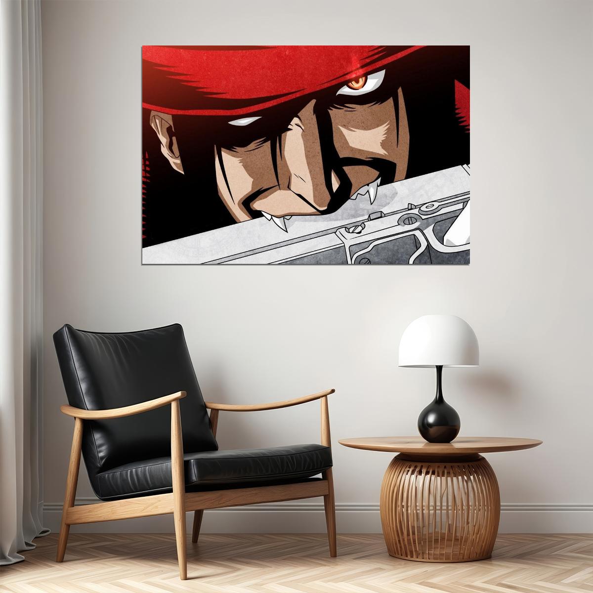 Hellsing Action Horror Cartoon Anime Tv Series Poster Wall Art Print Home Wall Decor - xonomax