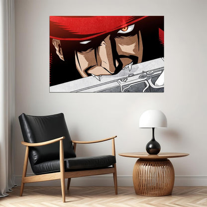 Hellsing Action Horror Cartoon Anime Tv Series Poster Wall Art Print Home Wall Decor - xonomax