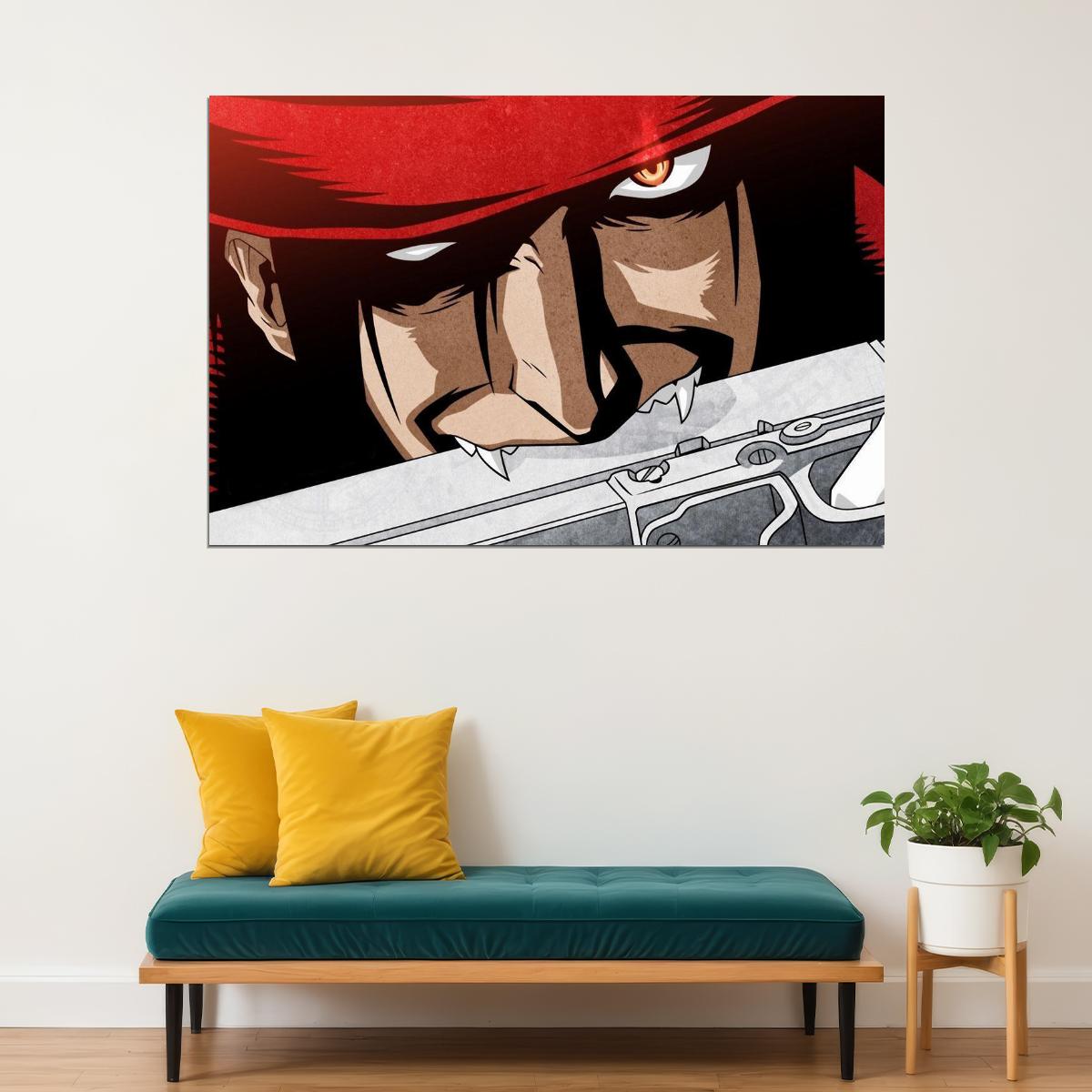 Hellsing Action Horror Cartoon Anime Tv Series Poster Wall Art Print Home Wall Decor - xonomax