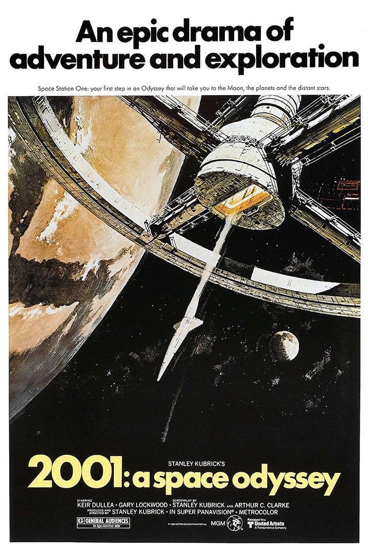 2001 Space Odyssey Science Fiction Movie Cinema Film Poster Wall Art Print Home Wall Decor - xonomax