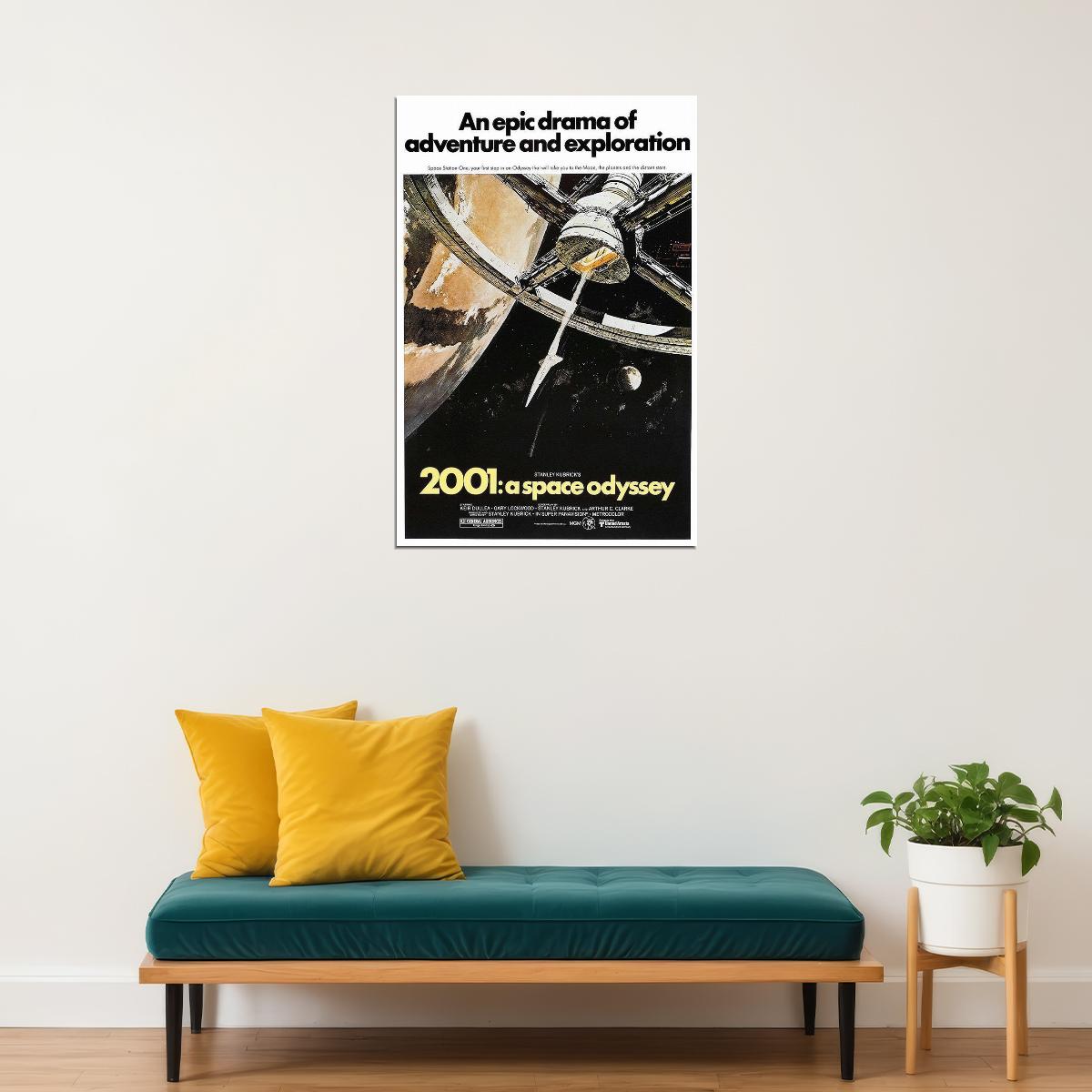2001 Space Odyssey Science Fiction Movie Cinema Film Poster Wall Art Print Home Wall Decor - xonomax