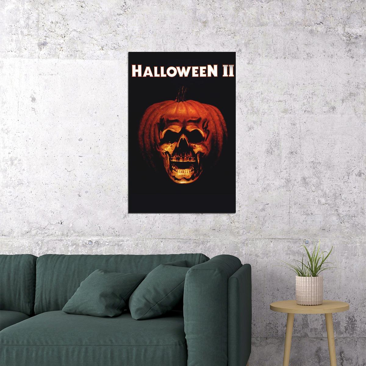 Halloween 2 Classic Horror Movie Cinema Film Poster Wall Art Print Home Wall Decor - xonomax
