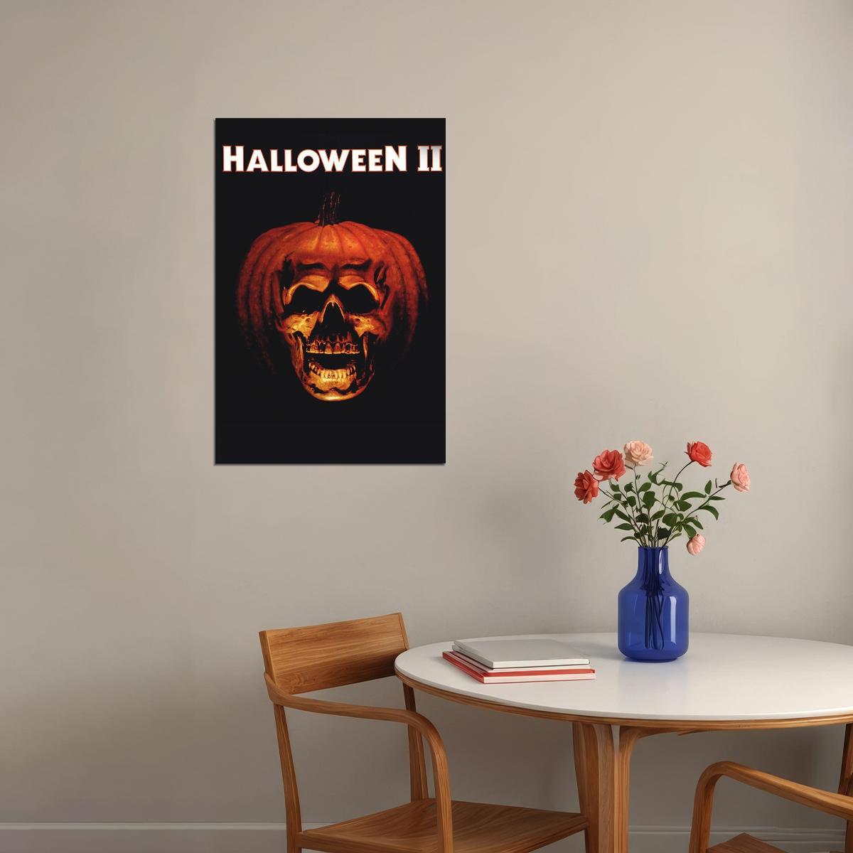 Halloween 2 Classic Horror Movie Cinema Film Poster Wall Art Print Home Wall Decor - xonomax